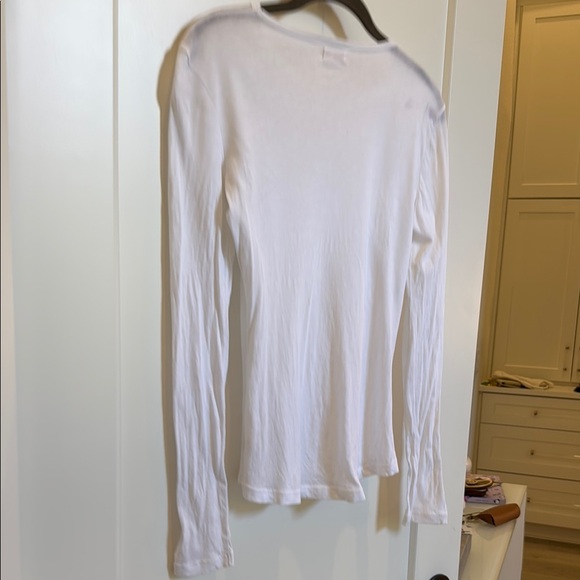 Organic by John Patrick White Long Sleeve Top - Picture 5 of 5